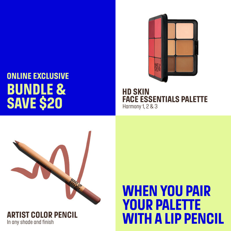 HD SKIN FACE ESSENTIALS PALETTE - Multi-use cream palette: foundation & blush